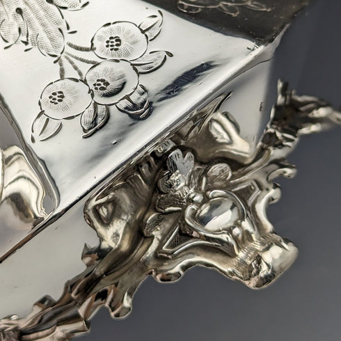 British Antique Victorian Style Silver Plated Coffee Set