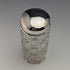 Late 19th century British antique cut glass jar with silver plated lid