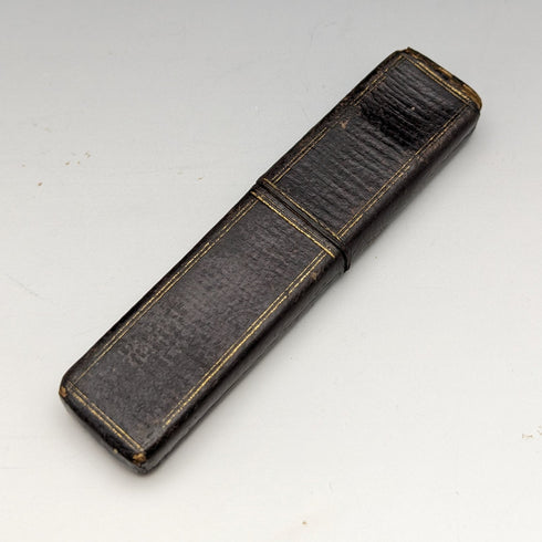 1890年 英国アンティーク 白蝶貝ハンドル 純銀ブレード ペンナイフ ケース入 Thomas Marples