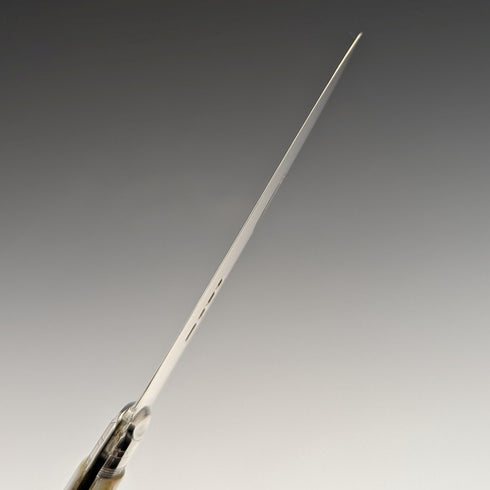 1890年 英国アンティーク 白蝶貝ハンドル 純銀ブレード ペンナイフ ケース入 Thomas Marples