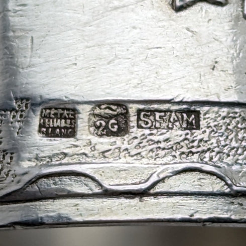 フレンチアンティーク シルバープレート製 ナプキンリング 4個セット SFAM