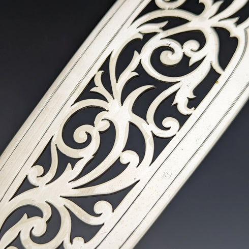 19世紀後半 英国アンティーク シルバープレート製 フィッシュサーバーセット