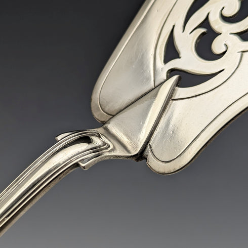 19世紀後半 英国アンティーク シルバープレート製 フィッシュサーバーセット