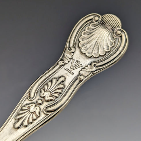 19世紀後半 英国アンティーク シルバープレート製 フィッシュサーバーセット