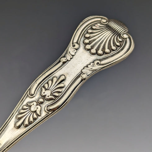 19世紀後半 英国アンティーク シルバープレート製 フィッシュサーバーセット