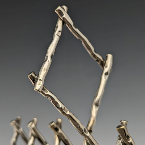 英国ヴィンテージ シルバープレート 小枝風トーストラック