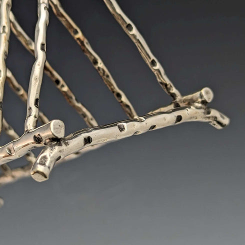 British Vintage Silver Plated Twig Style Toast Rack