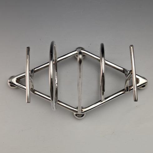 英国ヴィンテージ シルバープレート トーストラック 「TOAST」文字