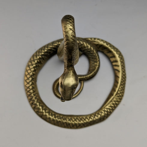 Vintage Snake Shape Brass Pocket Watch Holder Display Stand Height 13cm
