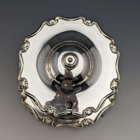 1910 British Antique Silver Plated Jam Barrel Atkin Brothers