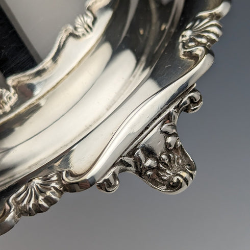 1910年 英国アンティーク シルバープレート製 ジャムバレル Atkin Brothers