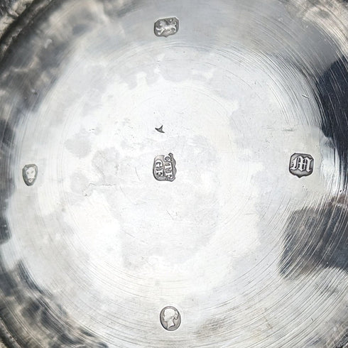 1847 British Antique Sterling Silver Melon-shaped Teapot 696g Charles&George