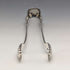 British Antique Silver Plated Queen's Pattern Sugar Tongs Martin Hall