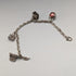 British vintage sterling silver charm bracelet 19g