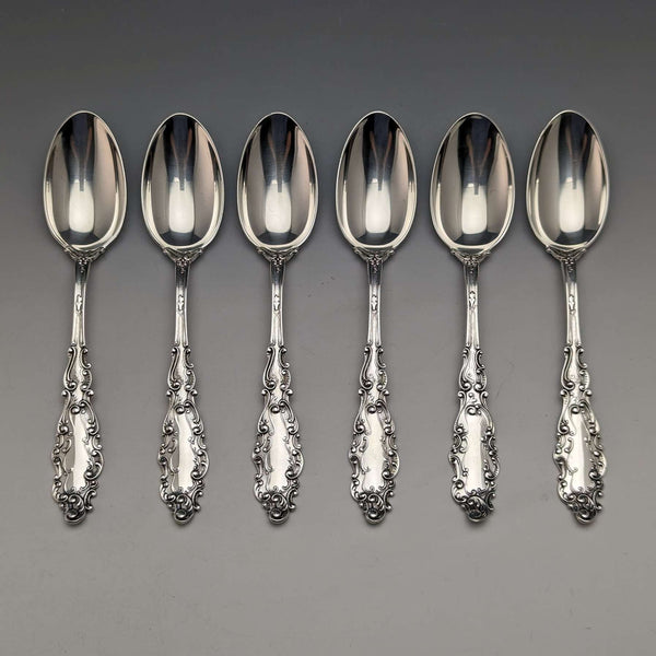 1905年頃 米国アンティーク 純銀製ティースプーン6本セット 150g GORHAM