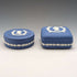 1977 Wedgwood Queen Elizabeth Jubilee Candy Box Pair Royal Blue