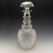 1964 British Vintage Sterling Silver Decorated Glass Decanter Preece & Willicombe