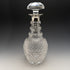 1964 British Vintage Sterling Silver Decorated Glass Decanter Preece & Willicombe