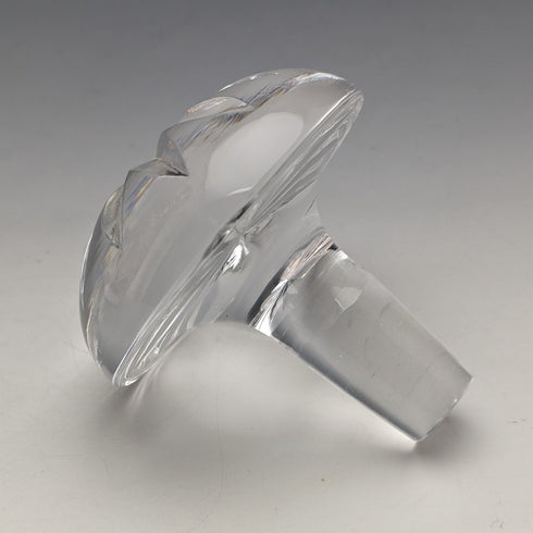 1964 British Vintage Sterling Silver Decorated Glass Decanter Preece & Willicombe