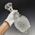 1964 British Vintage Sterling Silver Decorated Glass Decanter Preece & Willicombe