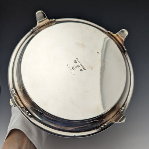 1910年頃 英国アンティーク シルバープレート製 ビスケットバレル Elkington