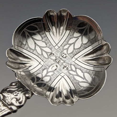 1821 British Antique Sterling Silver Tea Caddy Spoon John Bettridge