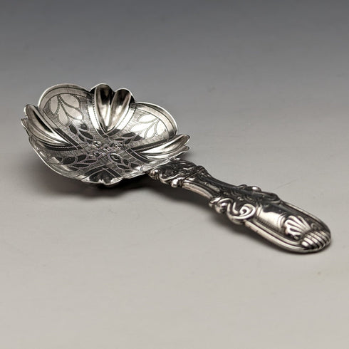 1821 British Antique Sterling Silver Tea Caddy Spoon John Bettridge