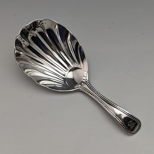 1874 British Antique Sterling Silver Tea Caddy Spoon GEORGE WILLIAM ADAMS