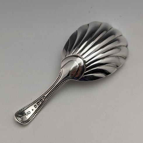 1874 British Antique Sterling Silver Tea Caddy Spoon GEORGE WILLIAM ADAMS