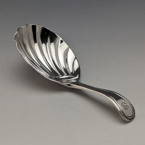 1874 British Antique Sterling Silver Tea Caddy Spoon GEORGE WILLIAM ADAMS