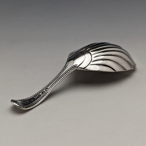 1874 British Antique Sterling Silver Tea Caddy Spoon GEORGE WILLIAM ADAMS