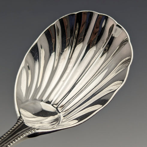 1874 British Antique Sterling Silver Tea Caddy Spoon GEORGE WILLIAM ADAMS