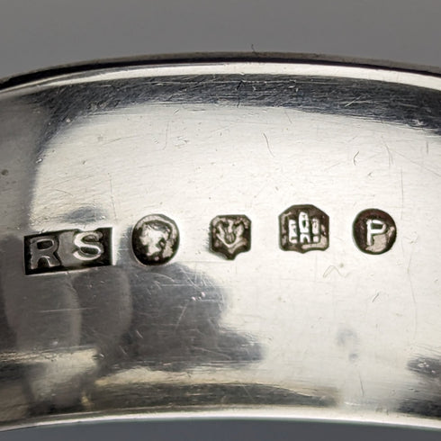 1871 British Antique Sterling Silver Sugar Tongs 41g Scotland R Stewart