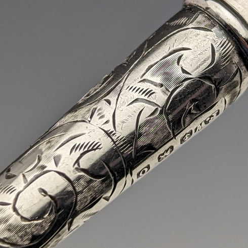 1913年 英国アンティーク 純銀ニードルケース FRANCIS WEBB