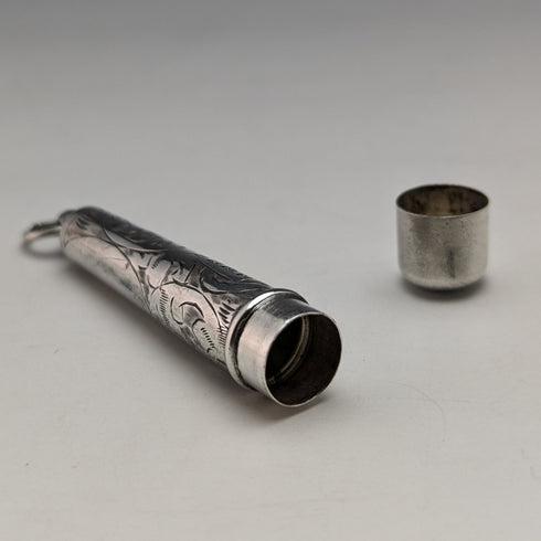 1913年 英国アンティーク 純銀ニードルケース FRANCIS WEBB