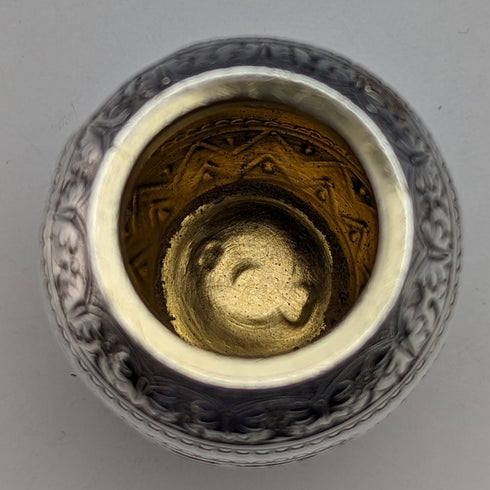 1871年 英国ヴィンテージ 純銀製 ペペレット 調味料入れ 58g Walter & John Barnard