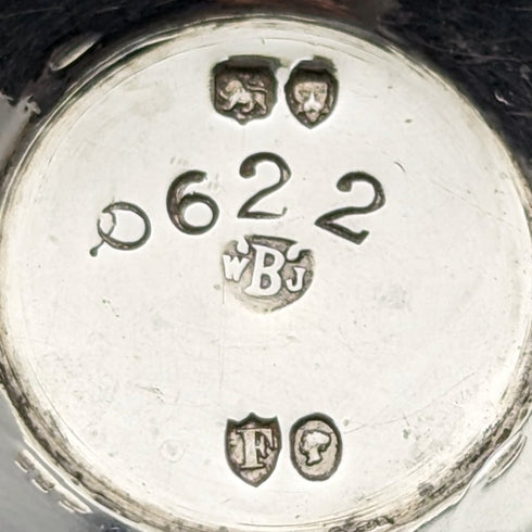 1871年 英国ヴィンテージ 純銀製 ペペレット 調味料入れ 58g Walter & John Barnard