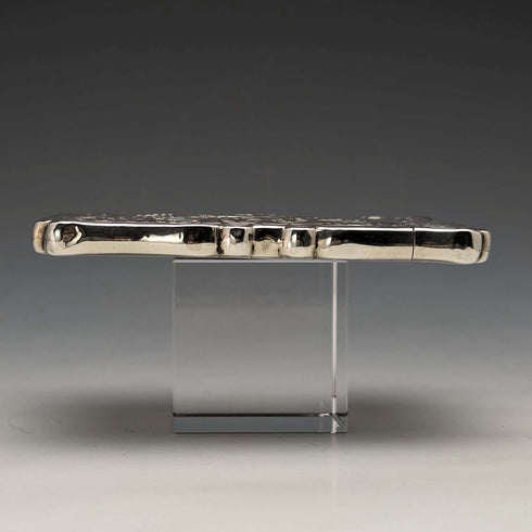1872年 英国アンティーク 純銀製カードケース 54g FREDERICK MARSON