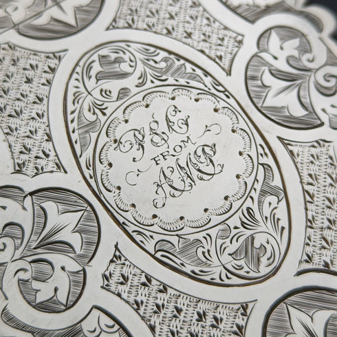 1872 年英國古董純銀卡包 54 克 FREDERICK MARSON