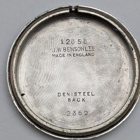 英国ヴィンテージ J.W.ベンソン 腕時計 SMITHムーブメント デニソンケース 動作良好