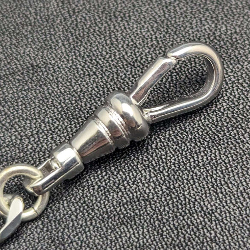 Silver Plated Pull Ring Type Albert Chain Funry Link