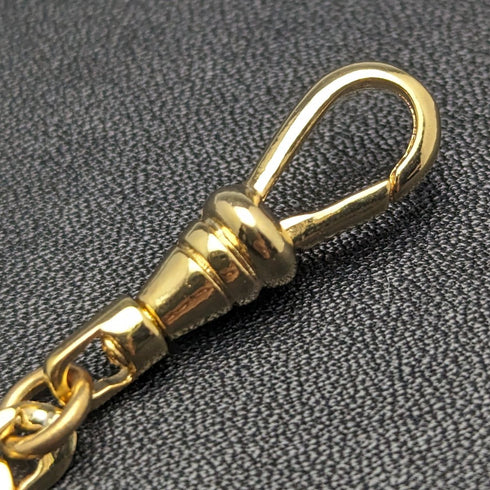 K24ゴールドプレート 引き輪式 アルバートチェーン ファンシーリンク