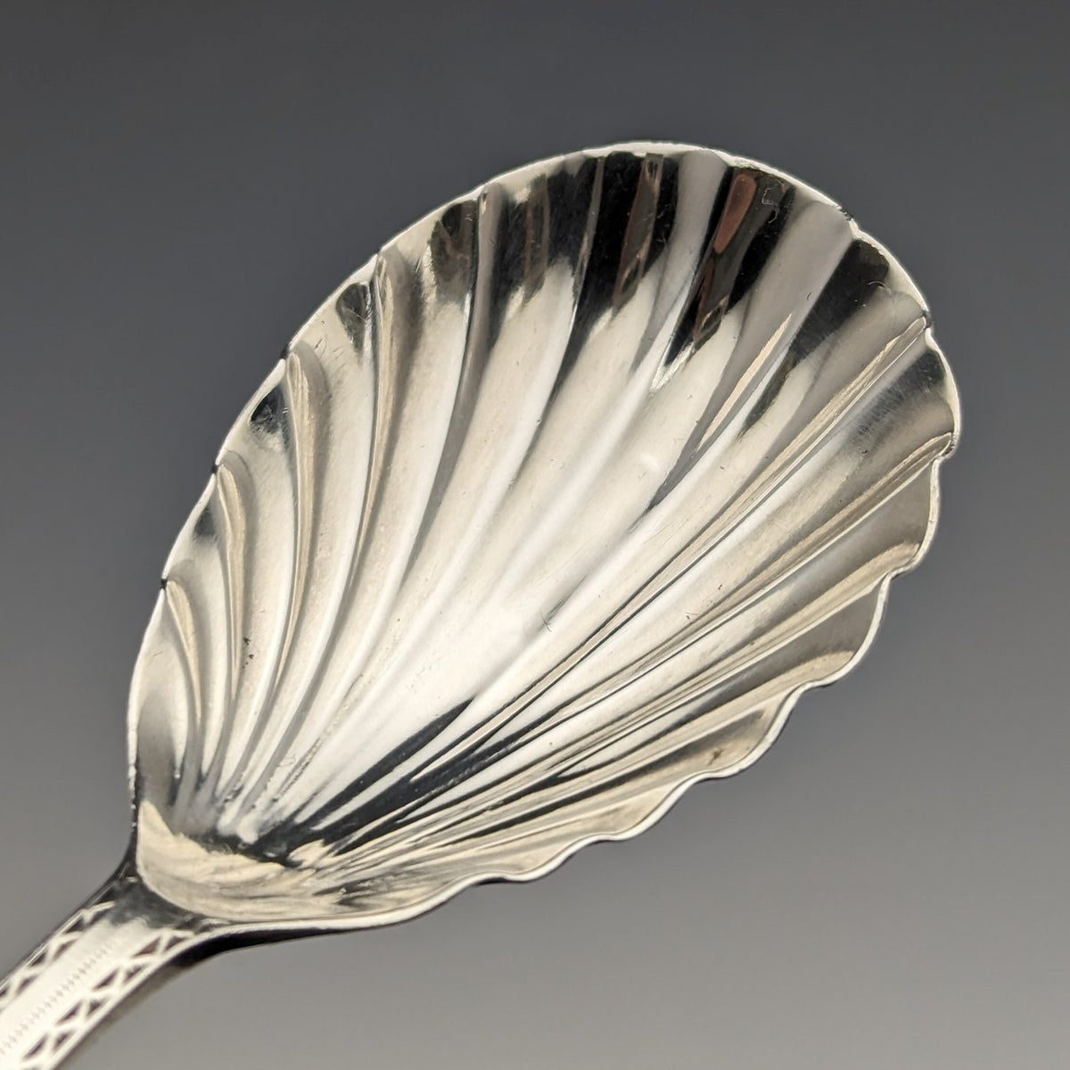 1822年 英国アンティーク 純銀製ティーキャディースプーン メーカー不明
