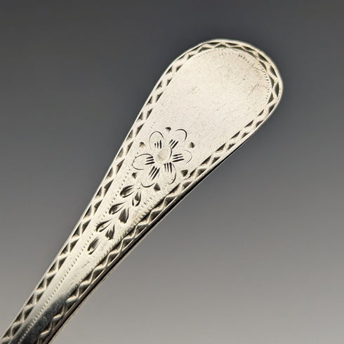 1822 British Antique Sterling Silver Tea Caddy Spoon Manufacturer unknown