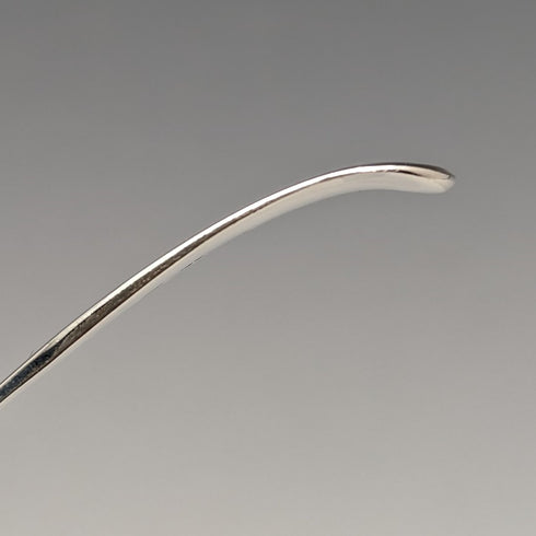 Early 19th century British antique sterling silver tea caddy spoon (with translation)