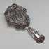 British Vintage Sterling Silver Filigree Tea Caddy Spoon