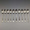 1914年 英国アンティーク 純銀製ティースプーン10本セット 152g Mappin & Webb