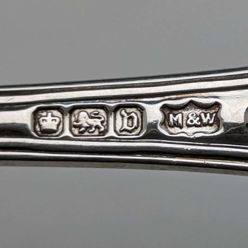 1914年 英国アンティーク 純銀製ティースプーン10本セット 152g Mappin & Webb