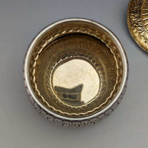 1897年 英国アンティーク 純銀製ティーキャディー 74g Deakin & Francis