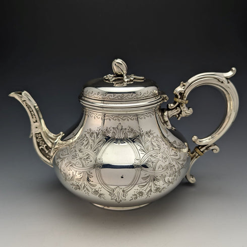 1872 British Antique Silver Plated Teapot Elkington & Co